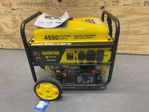 lot 19 image: CHAMPION 200971 - 3650 Watt Electric Start Portable Generator w RV Outlet & Wireless Remote (CARB)