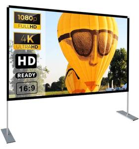 lot 68 image: 100 inch 169 HD 4K Outdoor Indoor Projection Screen for Home Theater