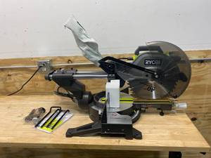 lot 7 image: 12 in. Sliding Compound Miter Saw with LED