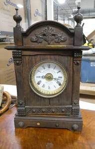 Antique English Fattorini & Sons, Bradford Time and Alarm Mantel Clock 8-Day, Key wind.  These date back to 1850-1899.