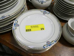 Large set of NORITAKE china, setting for 8, 7 different plates, bowls, saucers, I counted 61 pieces in all including gravy boat, creamer, sugar. Excellent condition.