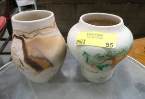 Lot of two Nemadji Indian pottery 5