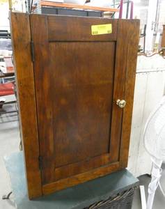 Vintage corner cabinet 15 wide 10 deep 22 tall