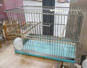 Vintage steel CanaryParakeet bird cage