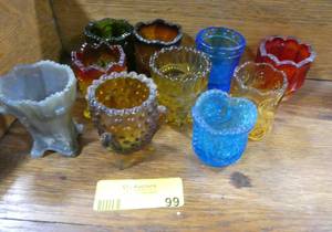 10 vintage toothpick holders