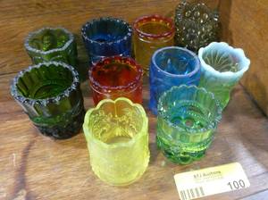 10 vintage toothpick holders