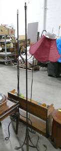 2 rod iron lamps