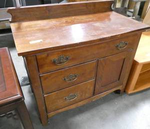 Ice box style buffet cabinet