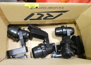 Box of track lighting units