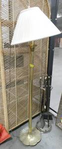 Floor lamp and fireplace set