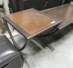 End table and coffee table, metal
