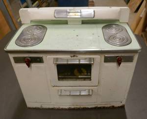 Vintage Empire Toy Stove 15 wide x 13 tall x 7 deep