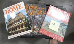 3 books on Rome and Pompeii