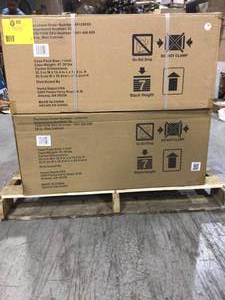 Lot of 4 Ready-to-Assemble 24-Gauge Steel Wall Mounted Garage Cabinet in Black (28 in. W x 29 in. H x 12 in. D) by Husky Customer Returns See Pictures