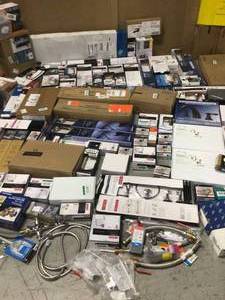 Lot of Assorted and Mixed Bathroom Items and Plumbing Various Brands Models and Conditions See Pictures