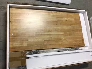 46 in. Adjustable Height Work Table in White by Husky See Pictures