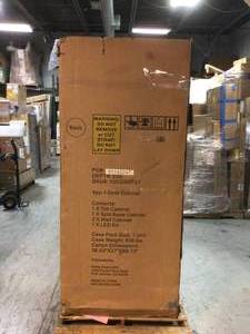 4-Piece Heavy Duty Welded Steel Garage Storage System in Black (92 in. W x 81 in. H x 24 in. D) by Husky Customer Returns See Pictures