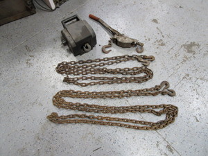 Log Chains, Winch, Come-A-Long