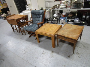 Table & Chairs, End Tables, Rocking Chair