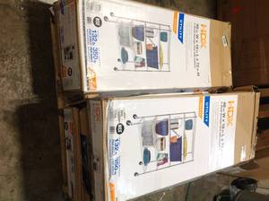 Lot of assorted HDX Storage shelving units open box customer returns not inspected see pictures