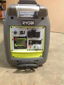 Ryobi 2,300-Watt Recoil Start Bluetooth Super Quiet Gasoline Powered Digital Inverter Generator with CO Shutdown Sensor in like new condition