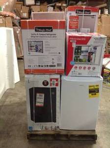 Pallet of assorted Mini Refrigerators various models customer returns
