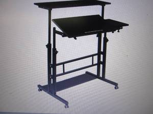 Hadulcet Mobile Standing Desk, Roll...