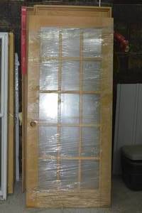 New 15 lite door slab 34 34 x 78