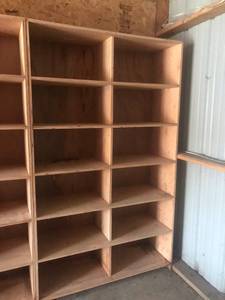 Wood Shelving Units