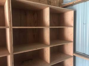 Wood Shelving Units