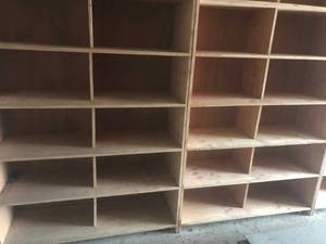 Wood Shelving Units