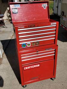 lot 20 image: Very Clean Craftsman Tool Chest