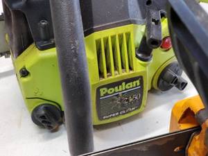lot 38 image: (2) Poulan Chain Saws for Repair or Parts