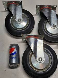 lot 55 image: (4) 8 Caster Wheels