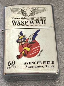 lot 169 image: WASP WWII 60 Years Avenger Field Zippo Lighter