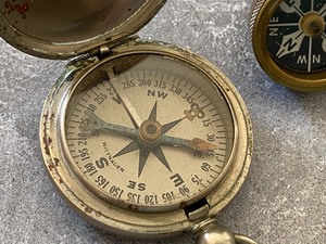 lot 199 image: Two Vintage Compasses