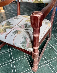 lot 305 image: Tropical Print Arm Chair