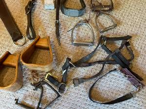 lot 314 image: Large Lot of Equestrian Leathers