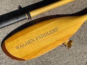 lot 337 image: 2 Wooden Walden Paddlers Paddles