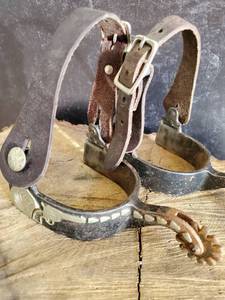 lot 66 image: Pair of Cowboy Boot Spurs
