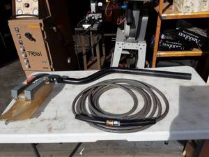 lot 13 image: Guard For Table Saw & Hose For Power Washer
