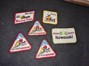 lot 38 image: Vintage Ski-Doo & Kawasaki Patches