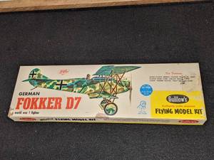 lot 25 image: Guillows German Fokker D7 Flying Model Kit