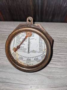 lot 44 image: Cooper Oven Thermometer wCookbook Face