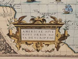 lot 72 image: Americae Sive Novi Orbis Framed Print