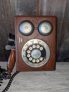 lot 69 image: Western Electric Rotary Dial Wall Telephone