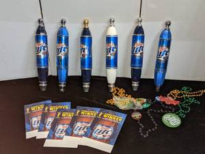 lot 157 image: 6 Miller Lite Tap Handles - Great Taste, Less Filling