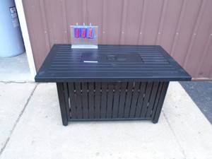 Model GAD17102L Patio fire pittable. Appears to be unused. Possibly a store display. As shown.