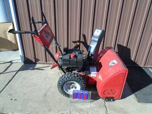 MTD 1028 snow blower. Used condition. Auger needs welding & minor tlc. As shown.