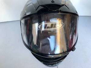 lot 34 image: HJC Helmet - black with Face Shield